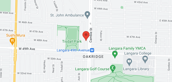 map of 6361-6365 CAMBIE STREET